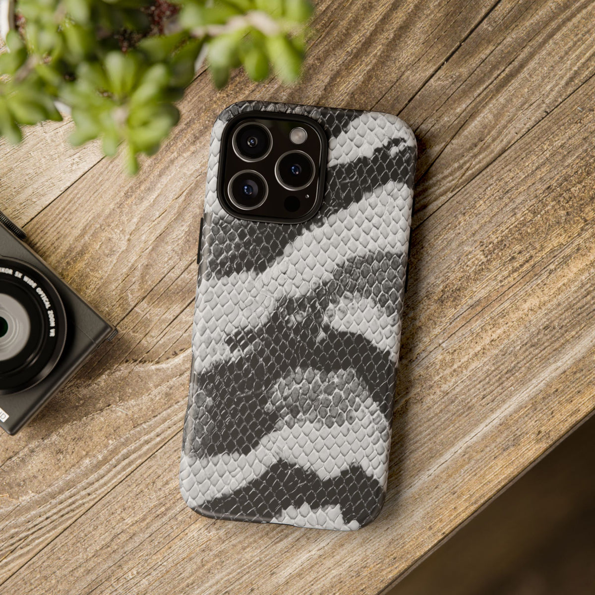Black & White Snakeskin