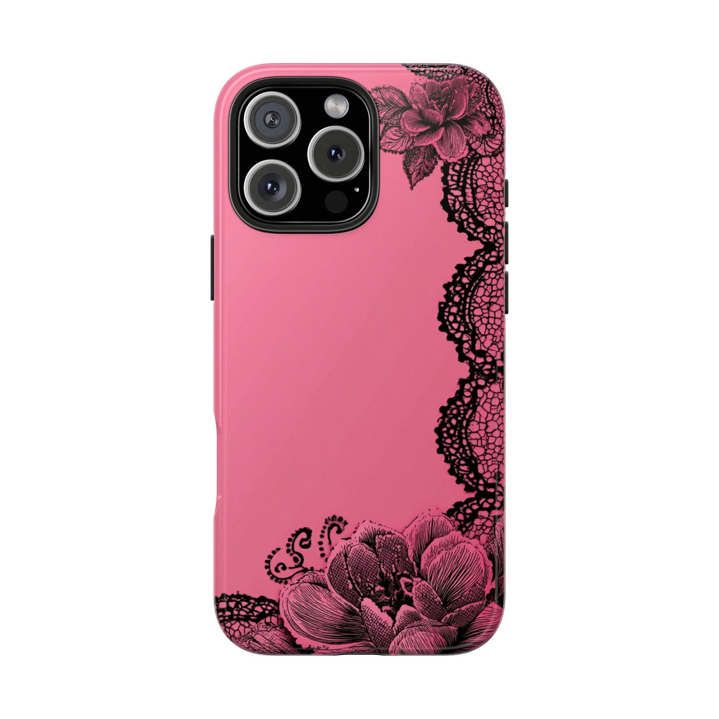Pink Floral Lace