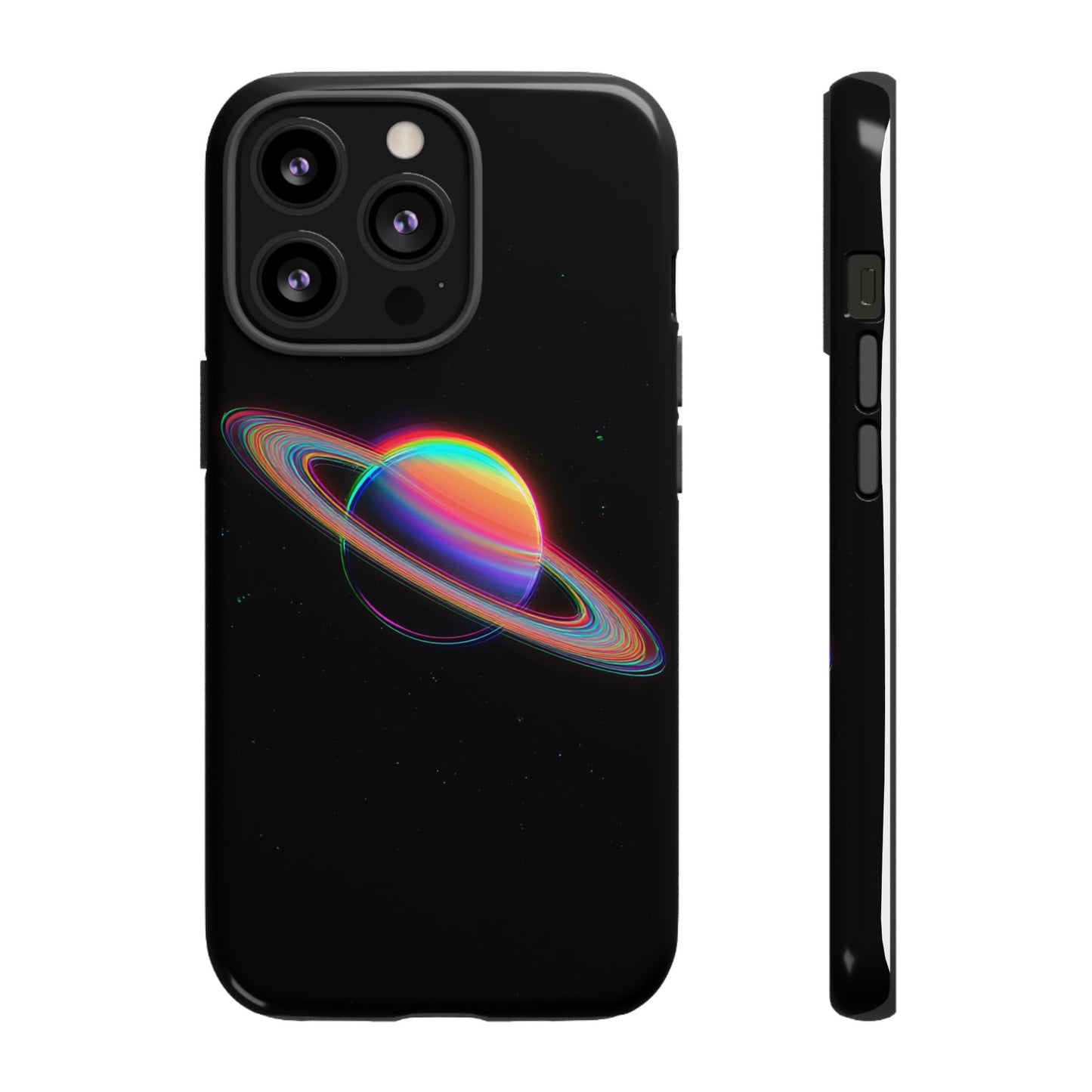Glitched Saturn – (iPhone X - iPhone 17 Pro Max) [TOUGH CASE]