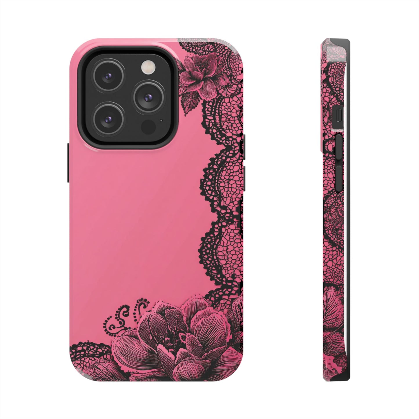 Pink Floral Lace