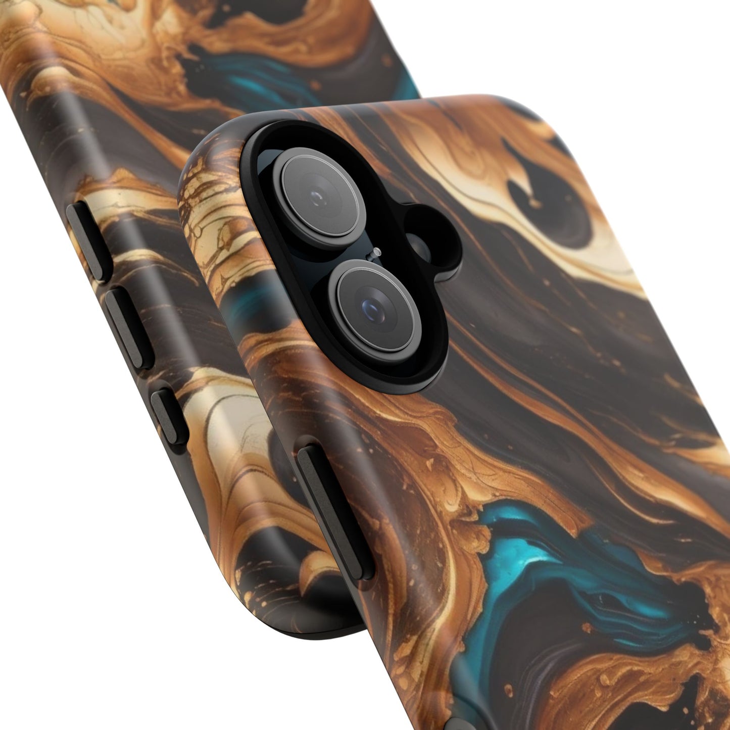 Metallic Swirls (iPhone X - iPhone 17 Pro Max) [TOUGH CASE]