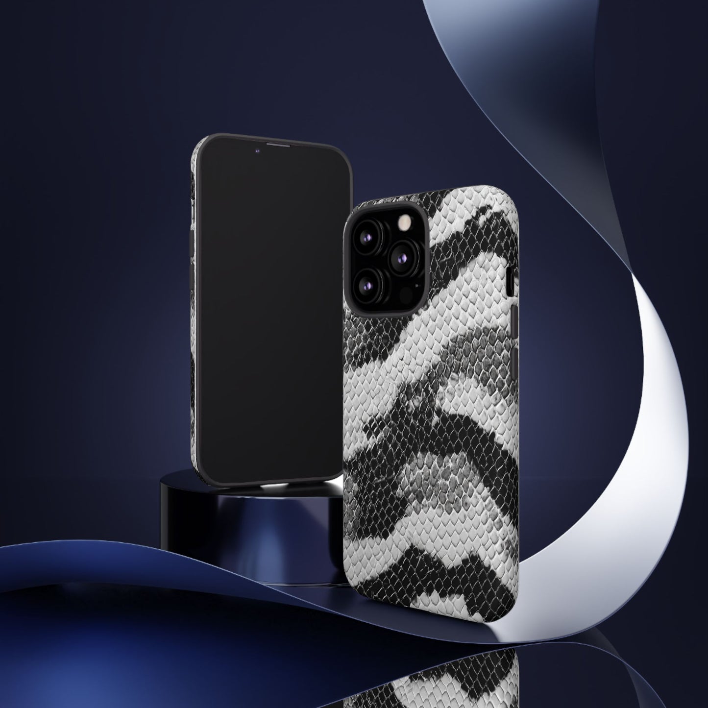 Black & White Snakeskin [TOUGH CASE]