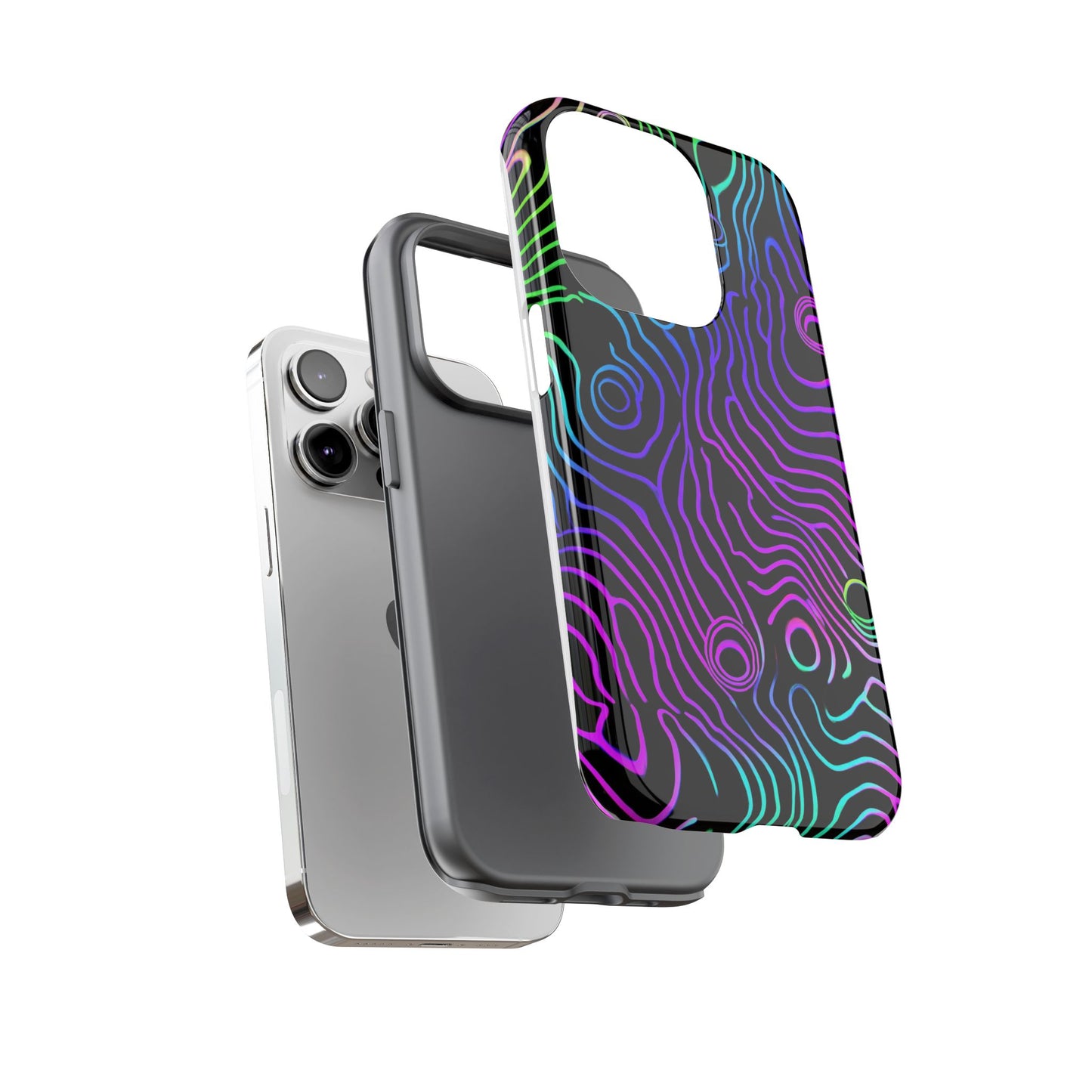 Topographic (iPhone X - iPhone 17 Pro Max) [TOUGH CASE]