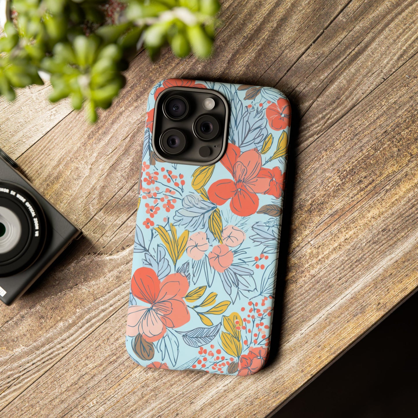Floral 02 (iPhone X - iPhone 17 Pro Max) [TOUGH CASE]