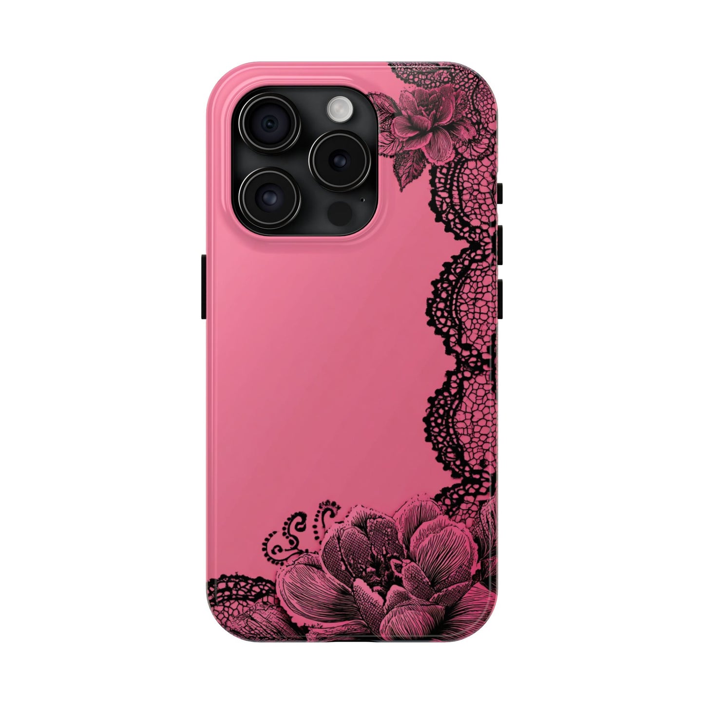 Pink Floral Lace