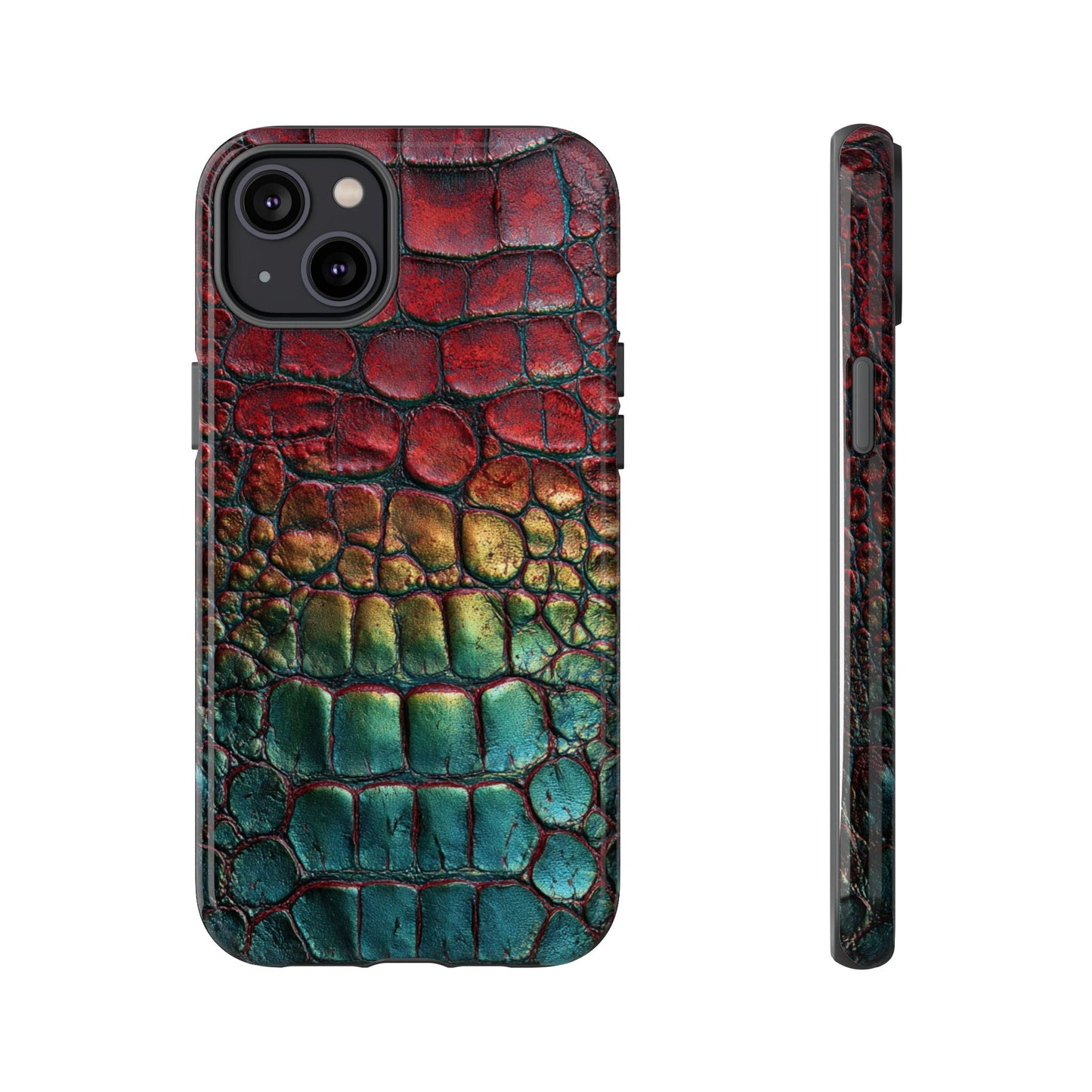 Red, Yellow, Blue Crocodile Skin [TOUGH CASE]