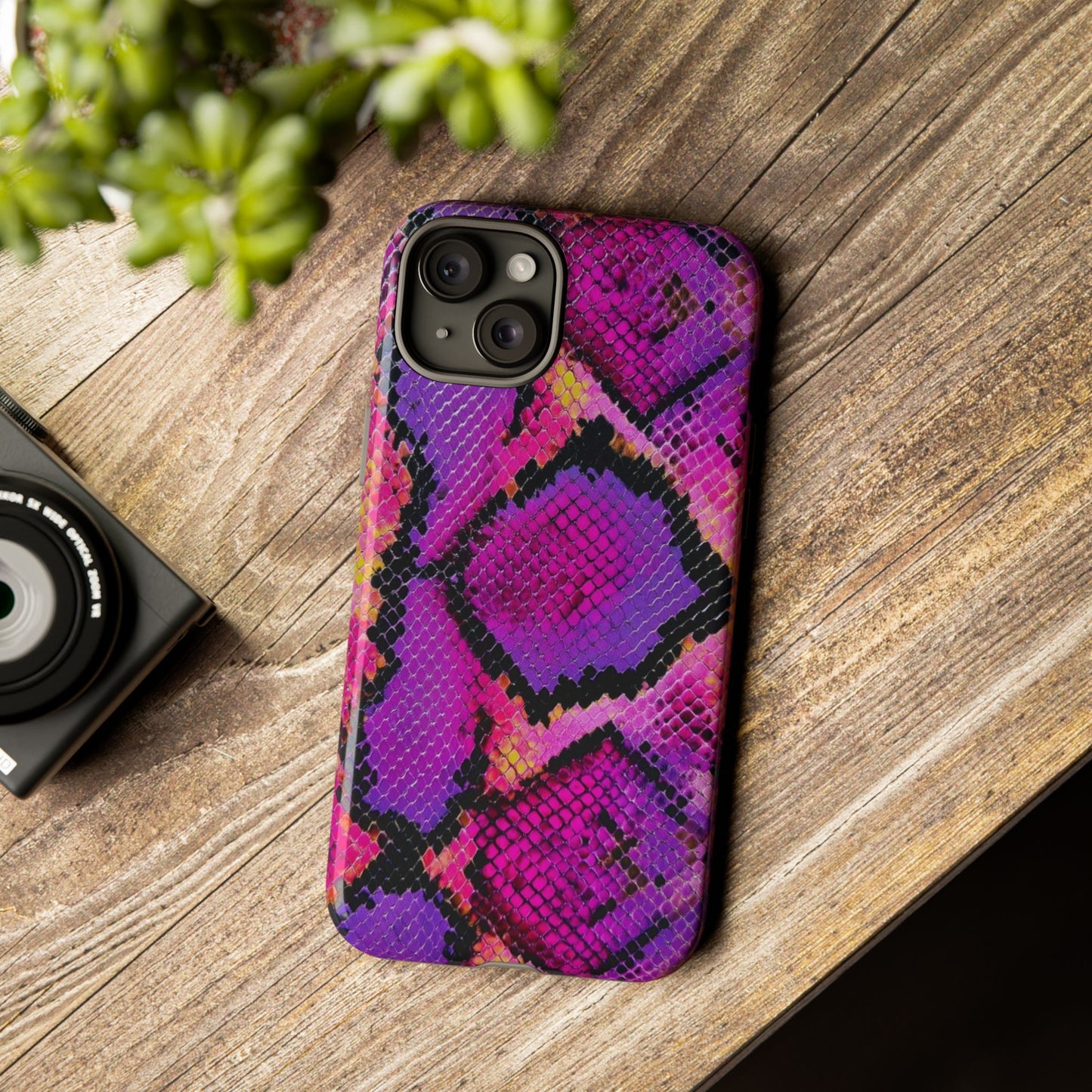 Purple Pink Snake Skin [TOUGH CASE]