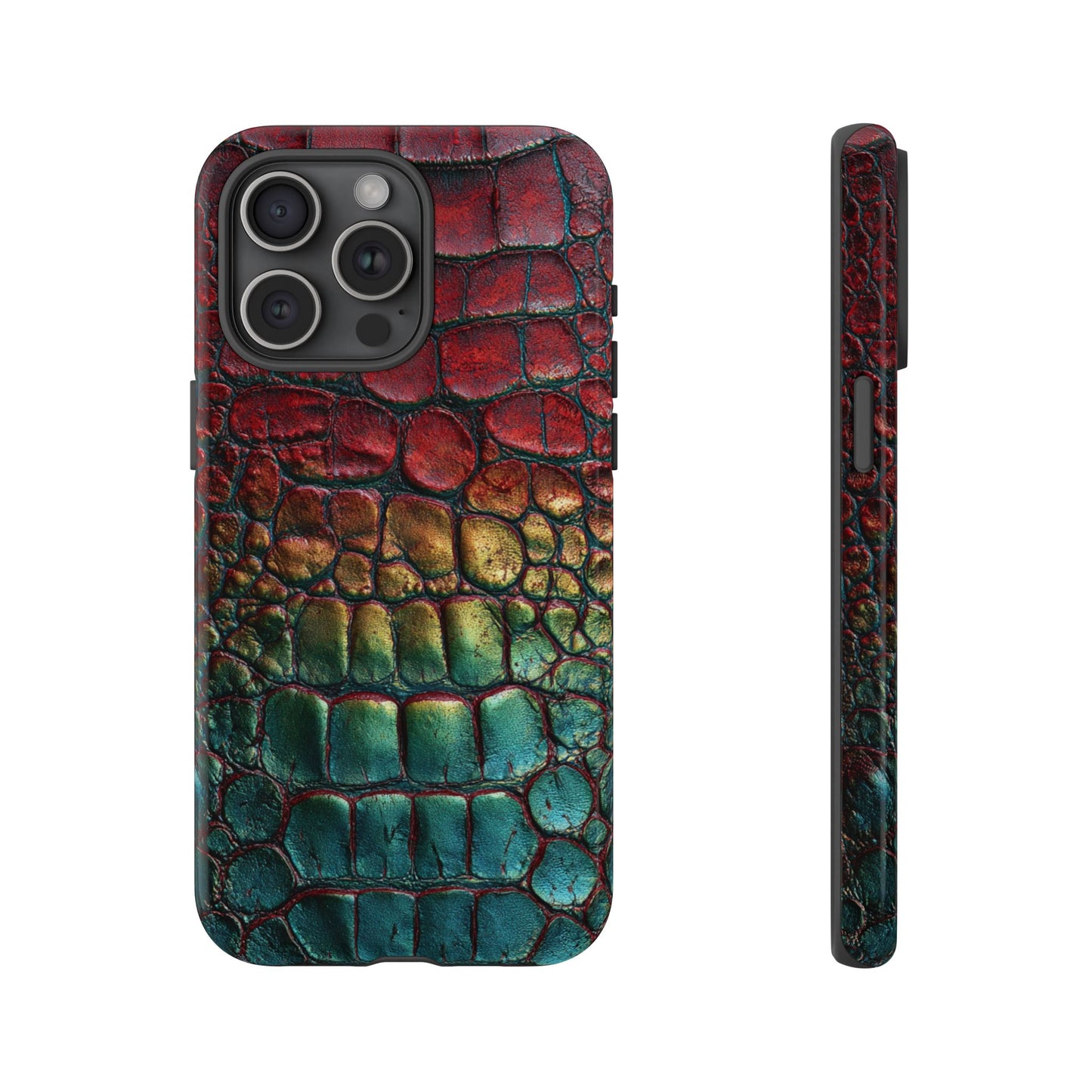 Red, Yellow, Blue Crocodile Skin [TOUGH CASE]