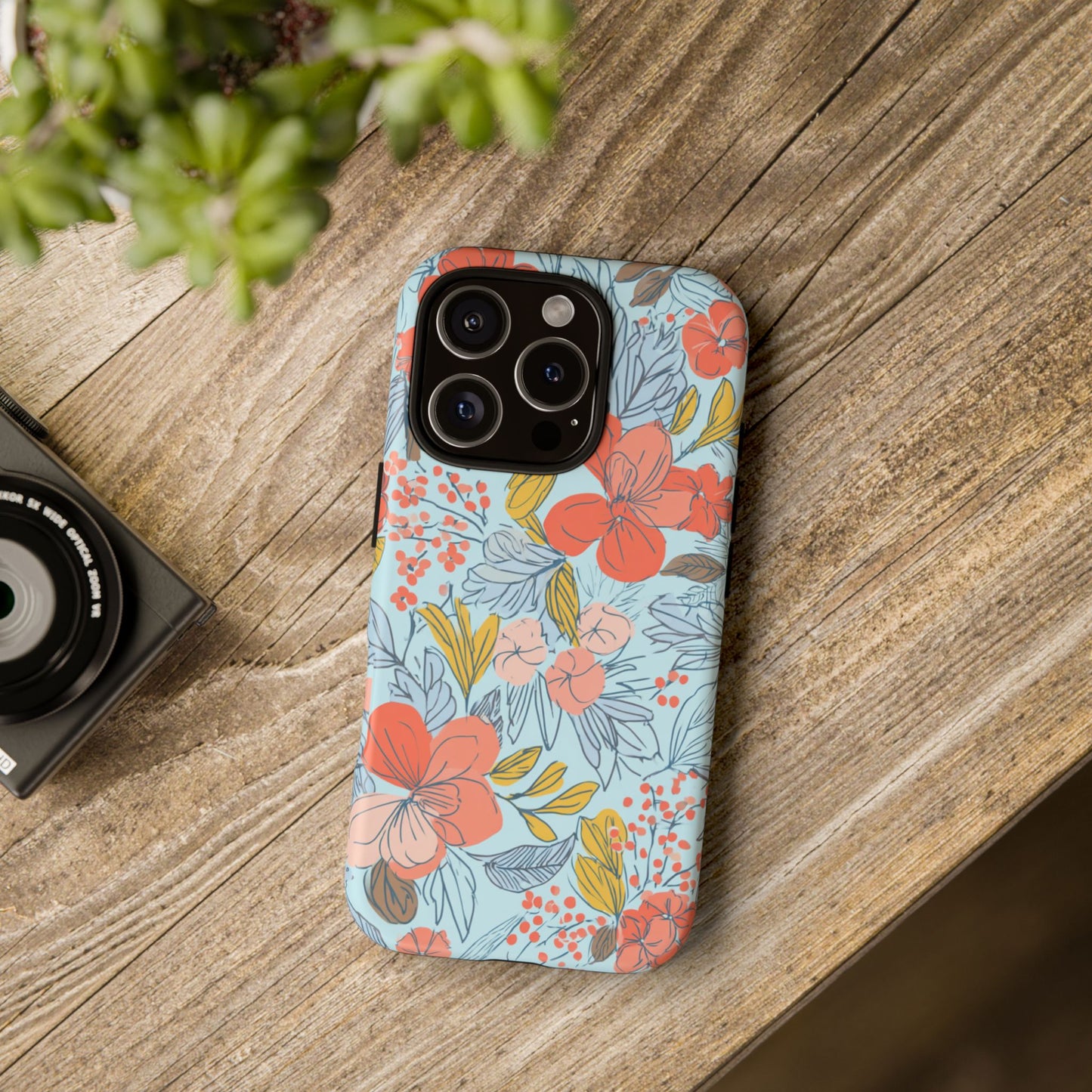 Floral 02 (iPhone X - iPhone 17 Pro Max) [TOUGH CASE]