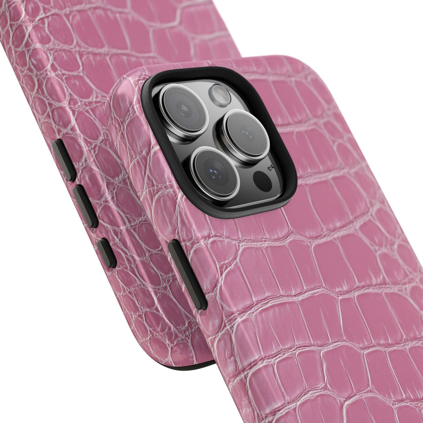 Pink Crocodile Leather