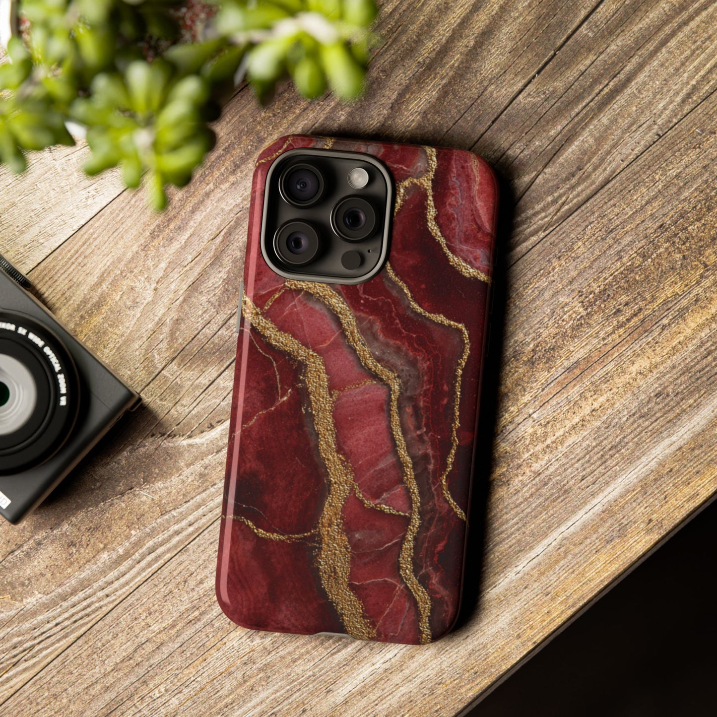 Red & Gold Marble [TOUGH CASE]