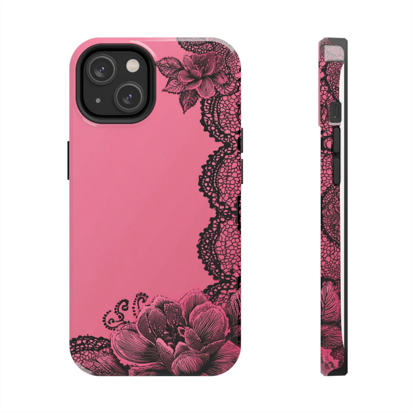 Pink Floral Lace