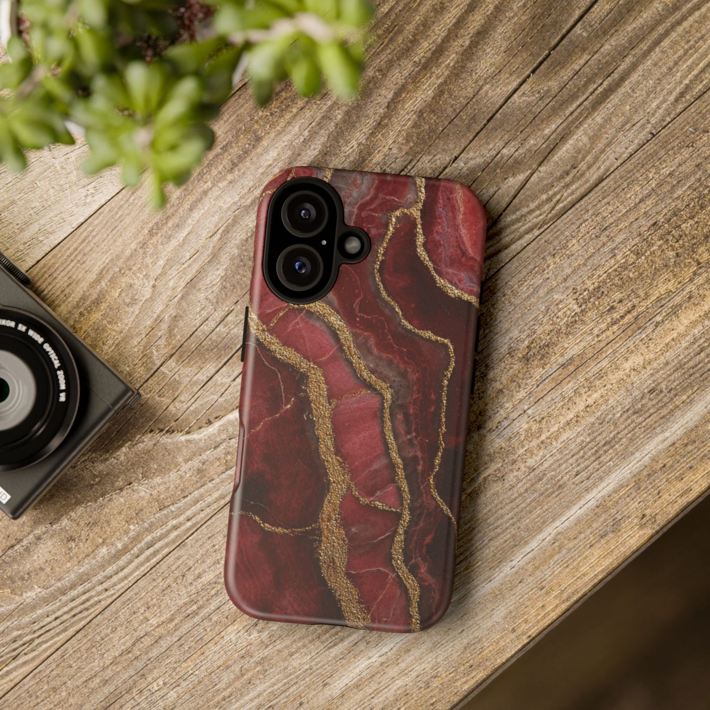 Red & Gold Marble [TOUGH CASE]