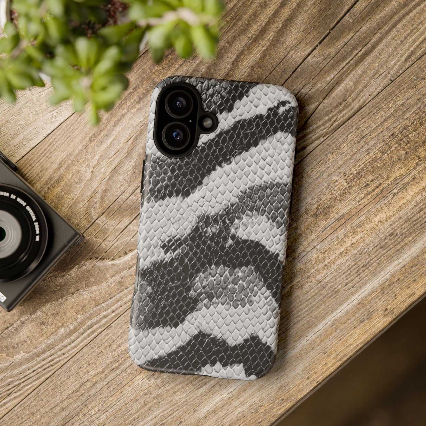 Black & White Snakeskin [TOUGH CASE]