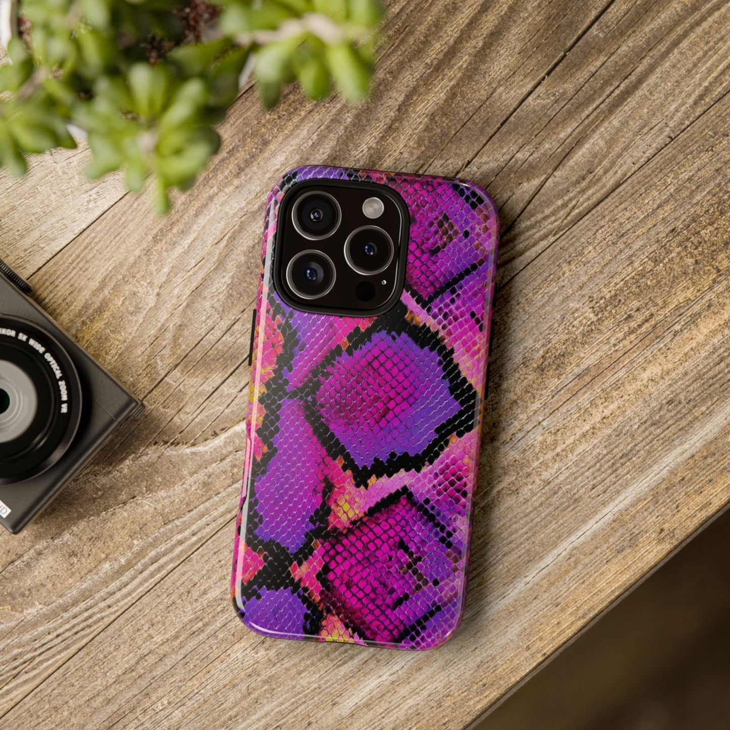 Purple Pink Snake Skin [TOUGH CASE]