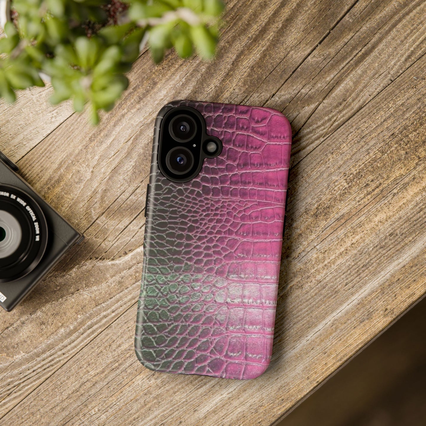 Purple Crocodile Leather [TOUGH CASE]