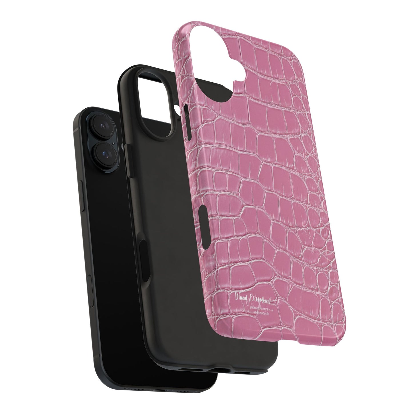 Pink Crocodile Leather