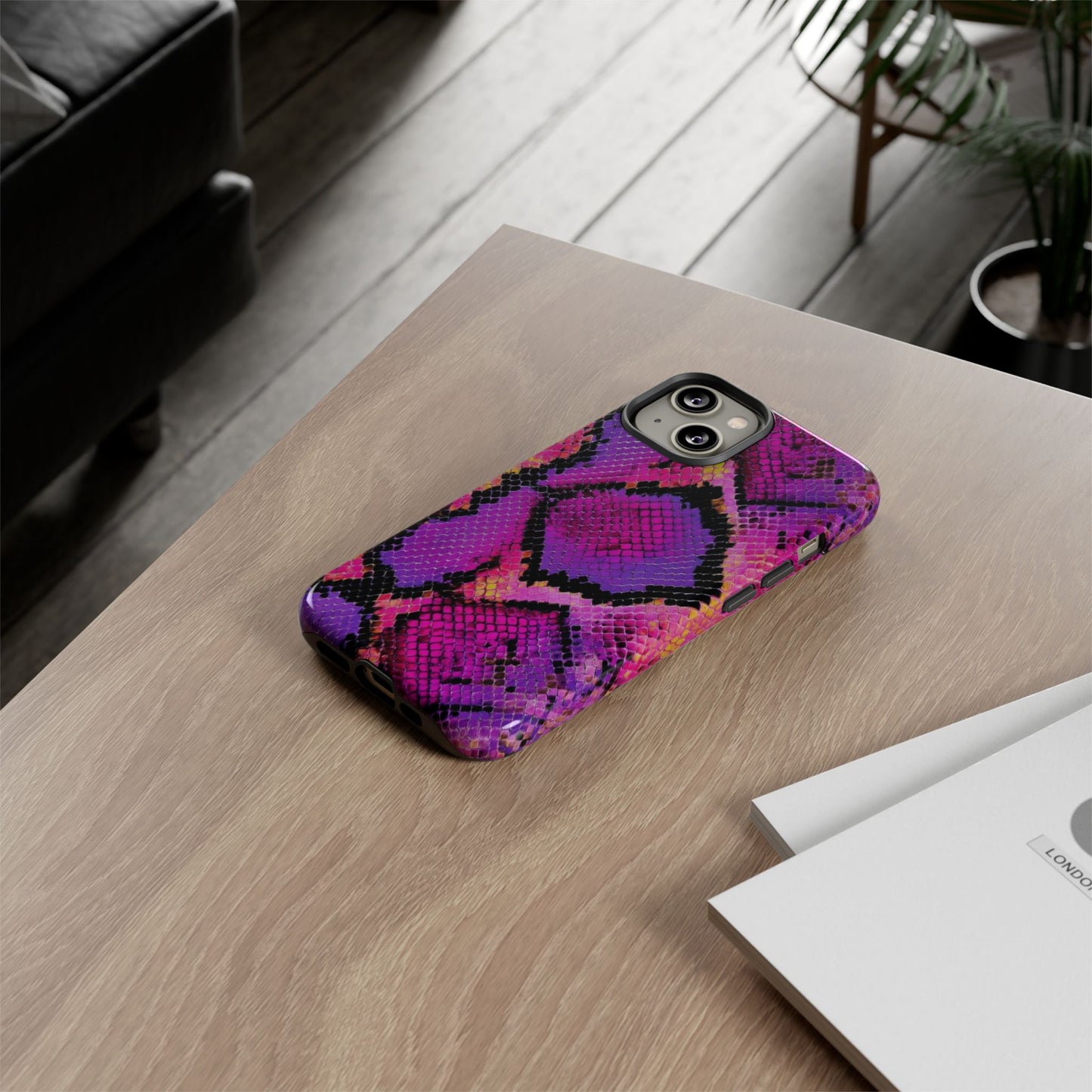 Purple Pink Snake Skin [TOUGH CASE]