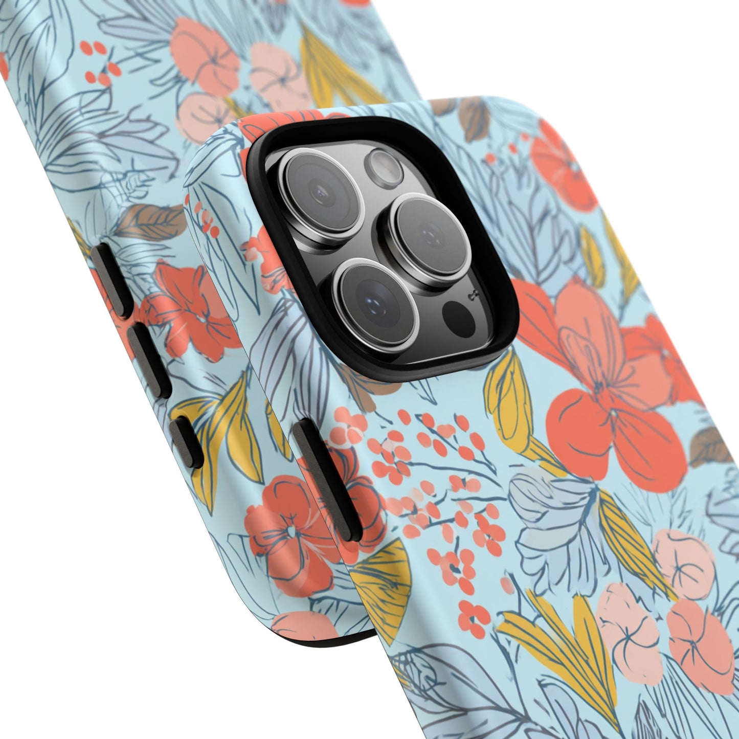 Floral 02 (iPhone X - iPhone 17 Pro Max) [TOUGH CASE]