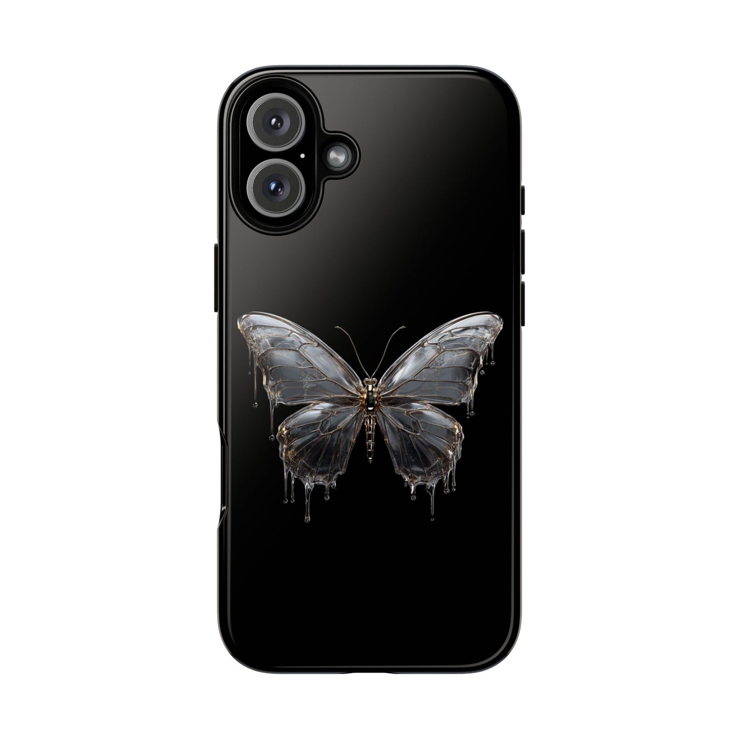 Metallic Butterfly (iPhone X - iPhone 17 Pro Max) [TOUGH CASE]