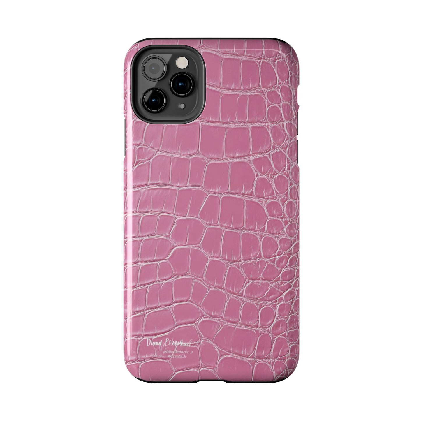Pink Crocodile Leather