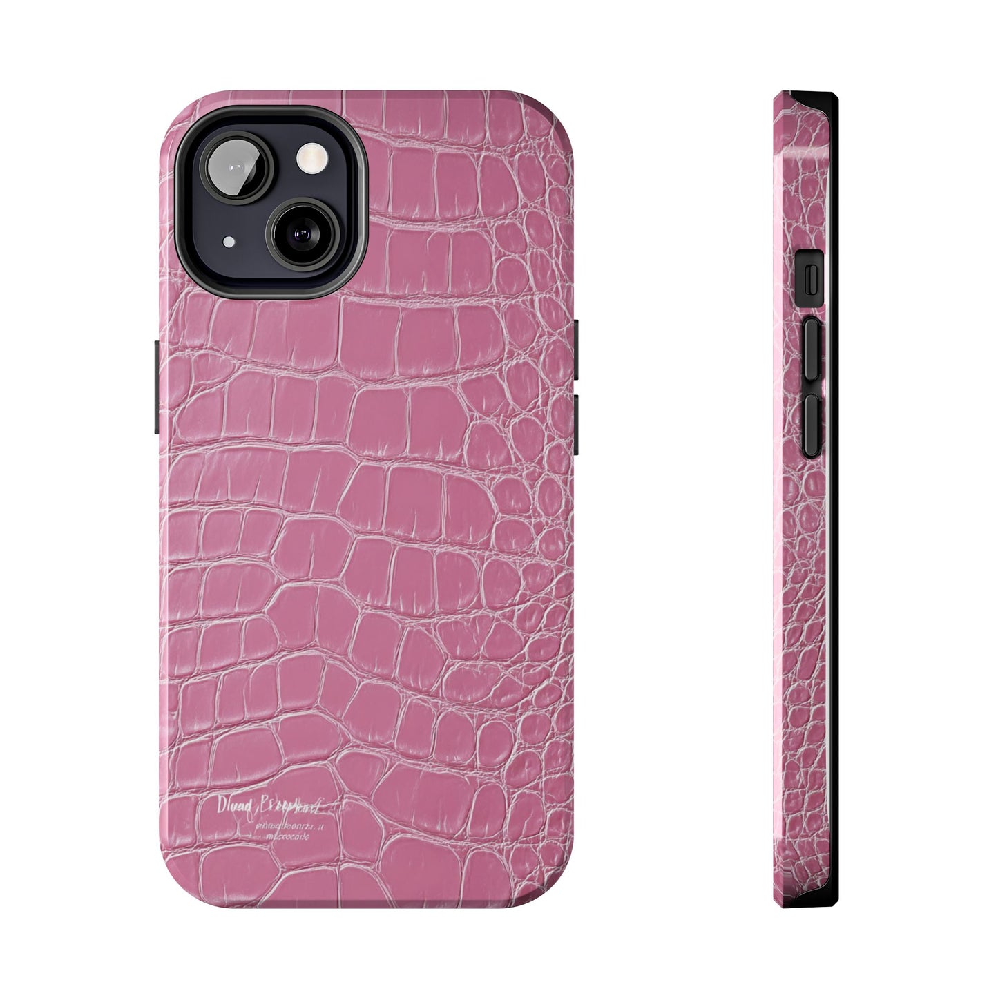 Pink Crocodile Leather