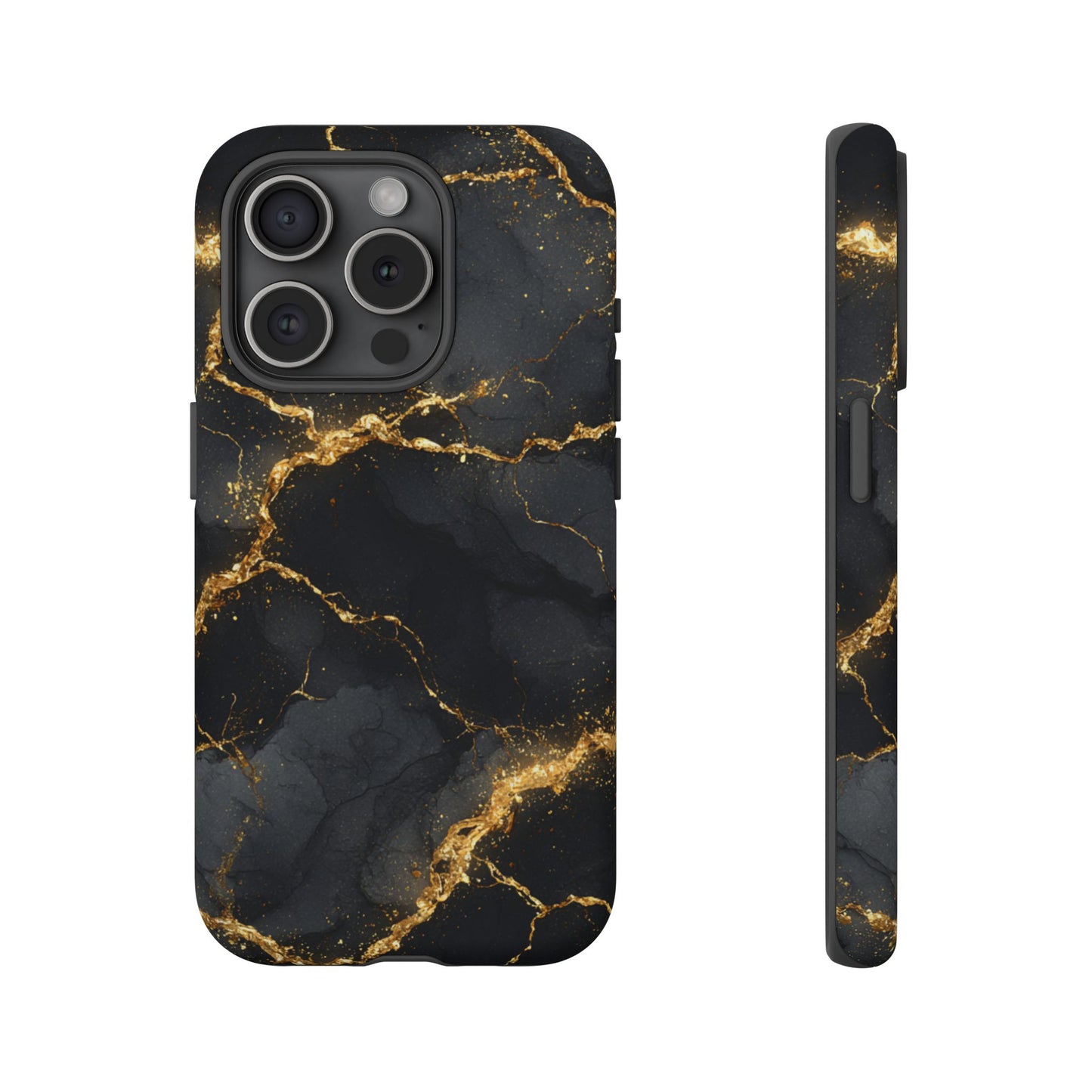 Black & Gold Marble [TOUGH CASE]