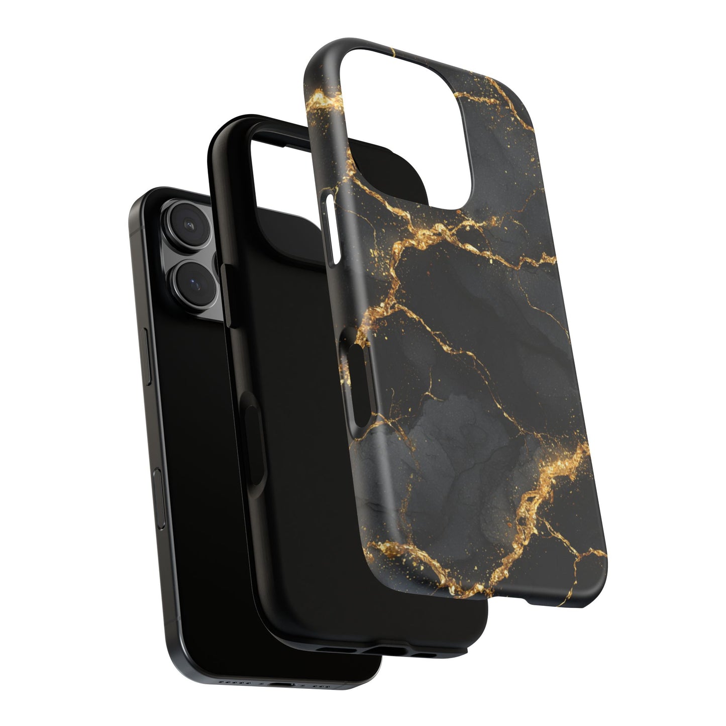 Black & Gold Marble [TOUGH CASE]