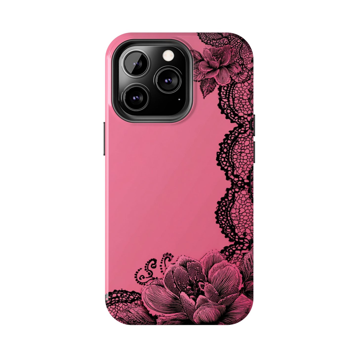 Pink Floral Lace