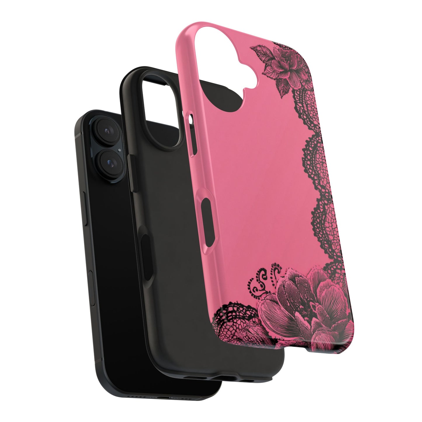 Pink Floral Lace