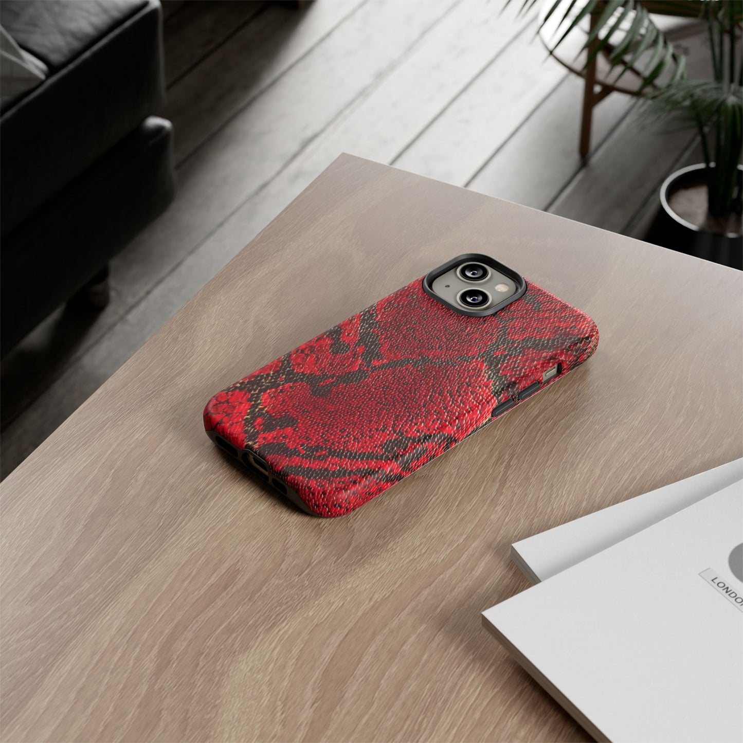 Red Snake Skin [TOUGH CASE]