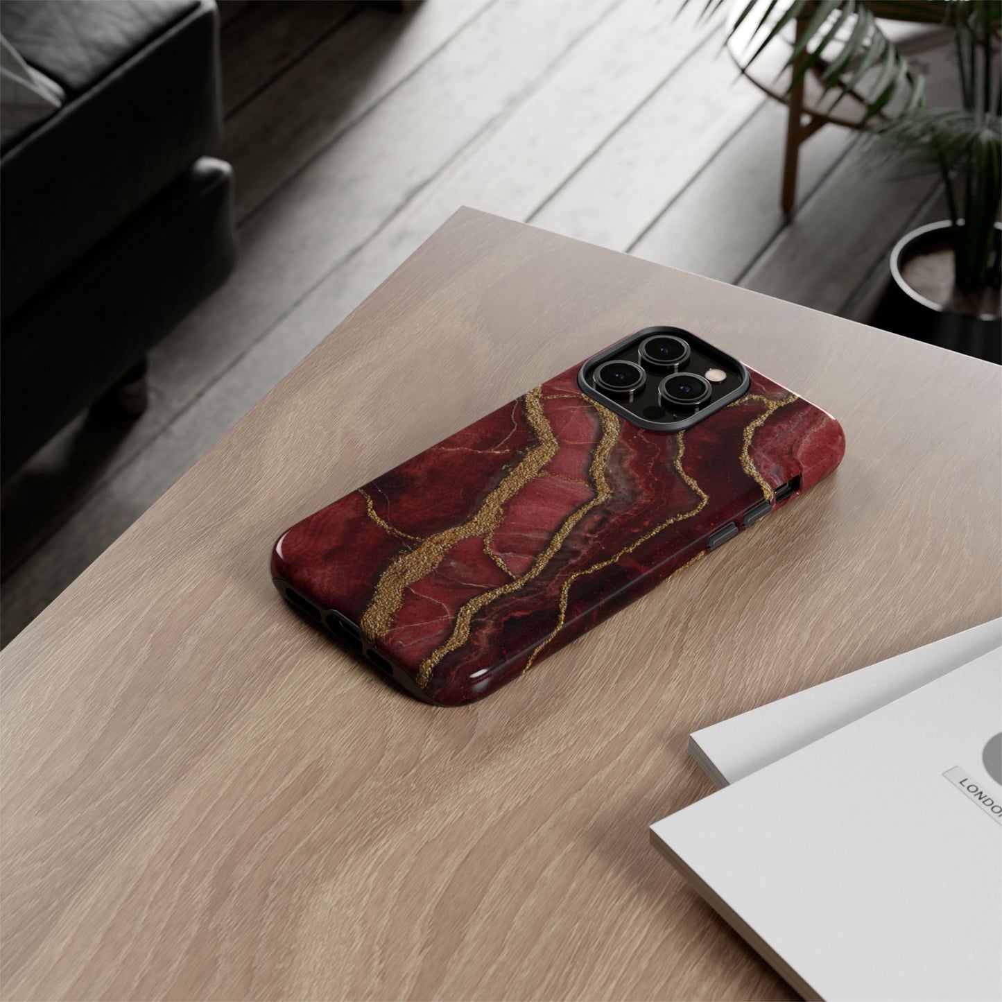 Red & Gold Marble [TOUGH CASE]