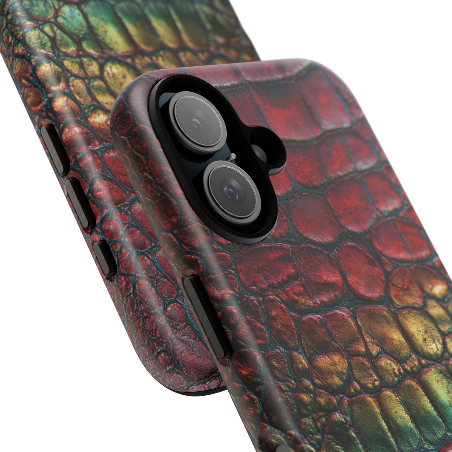 Red, Yellow, Blue Crocodile Skin [TOUGH CASE]