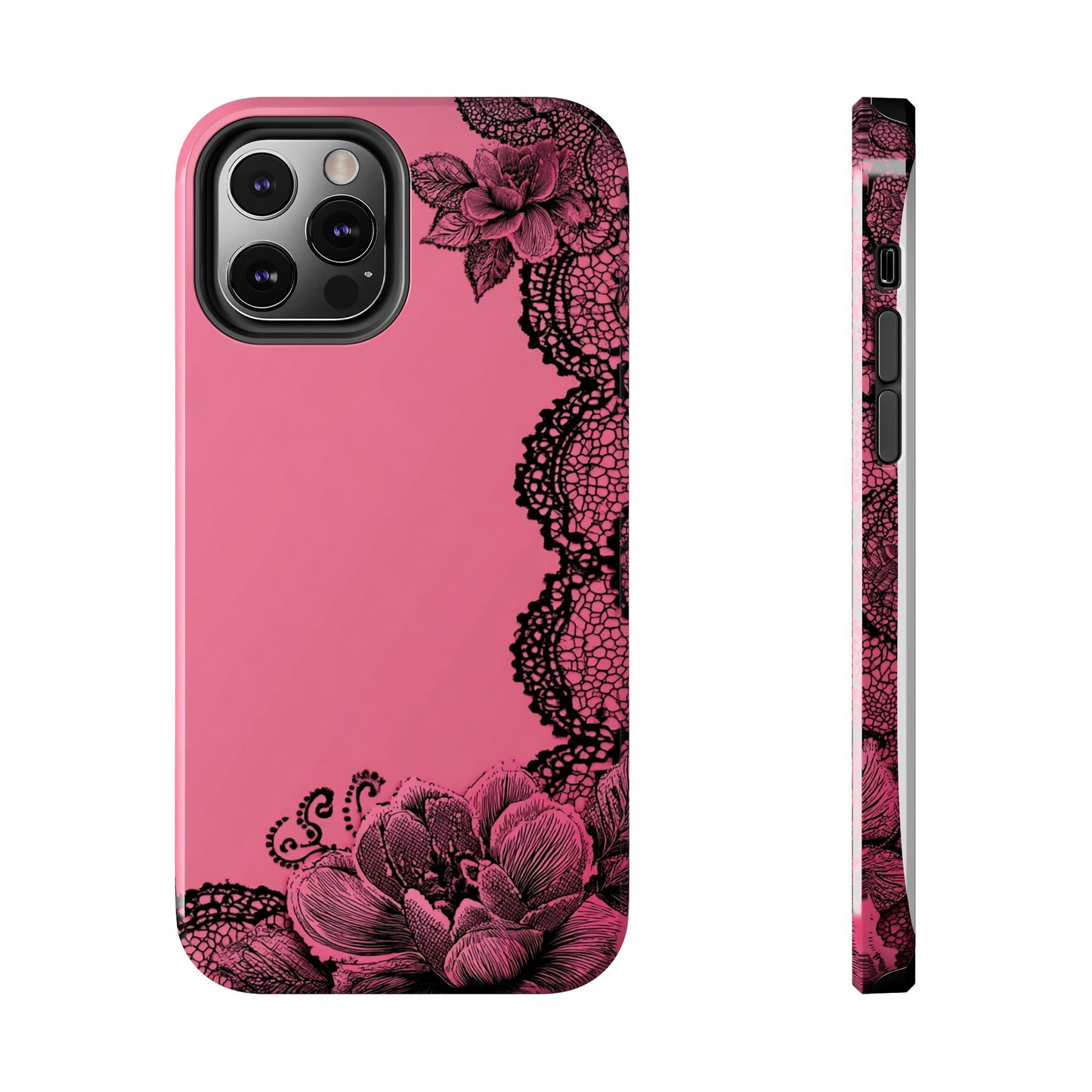 Pink Floral Lace