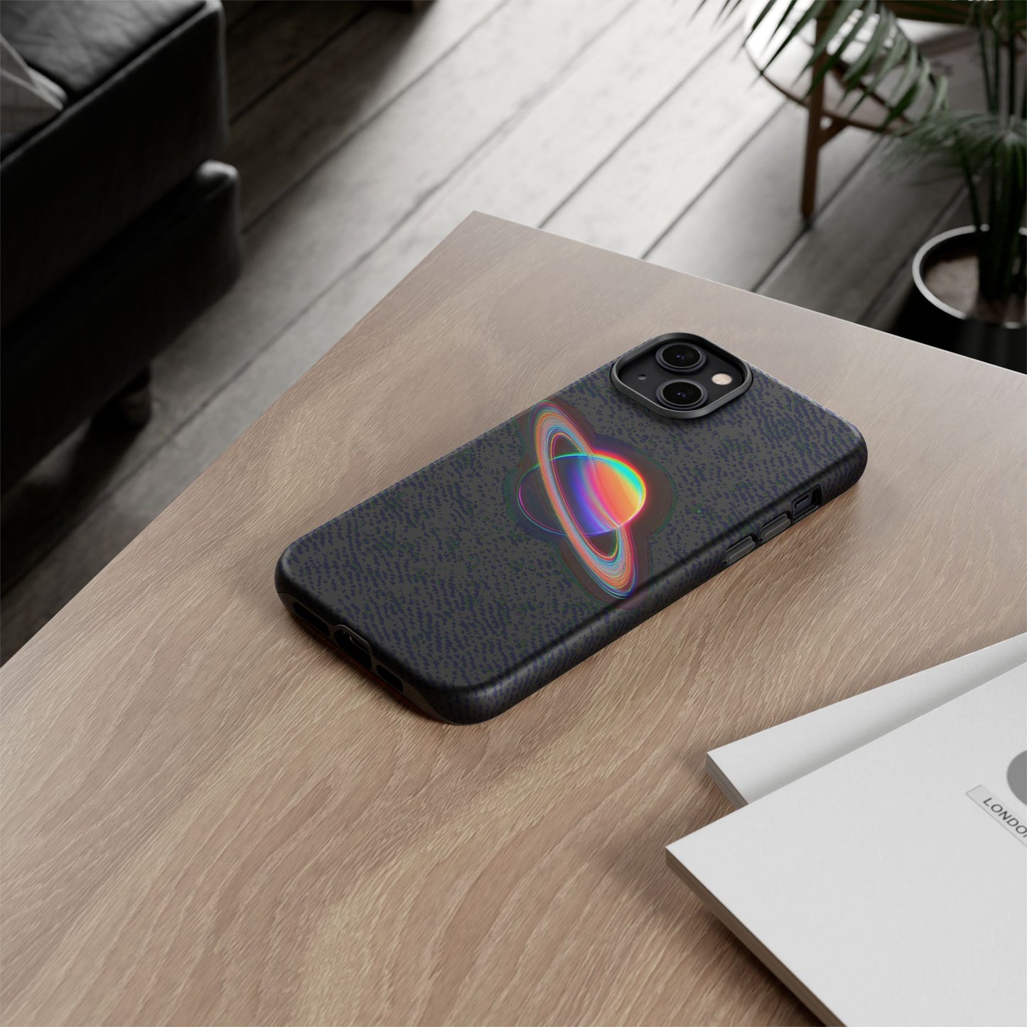 Glitched Saturn – (iPhone X - iPhone 17 Pro Max) [TOUGH CASE]