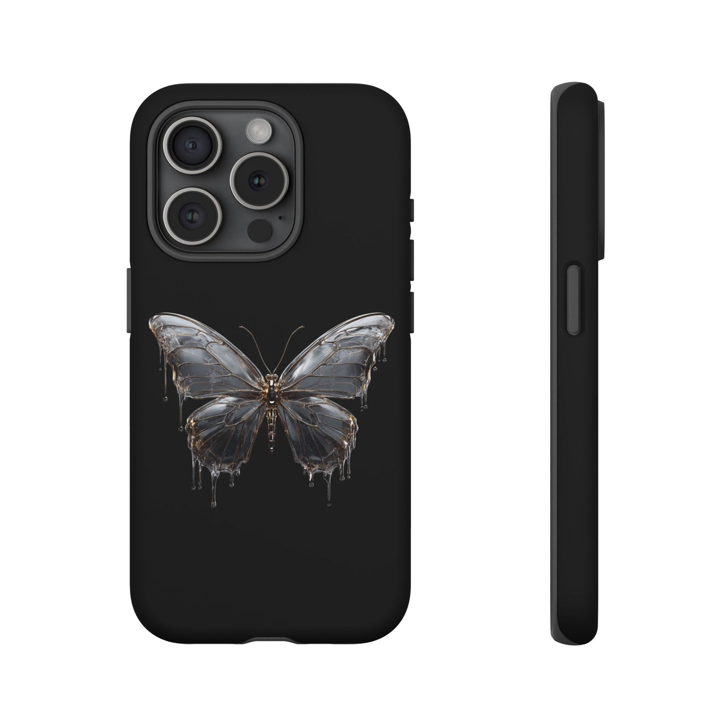 Metallic Butterfly (iPhone X - iPhone 17 Pro Max) [TOUGH CASE]
