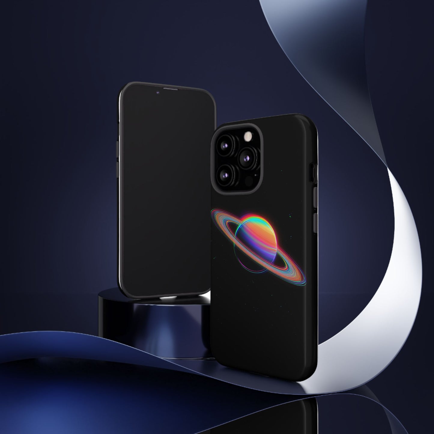 Glitched Saturn – (iPhone X - iPhone 17 Pro Max) [TOUGH CASE]