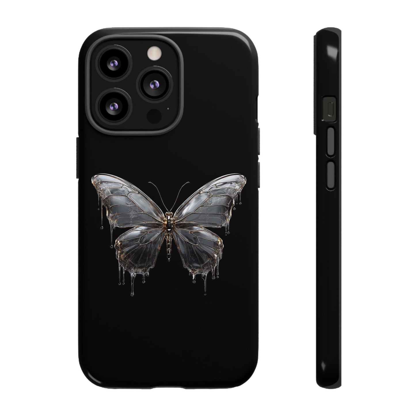Metallic Butterfly (iPhone X - iPhone 17 Pro Max) [TOUGH CASE]