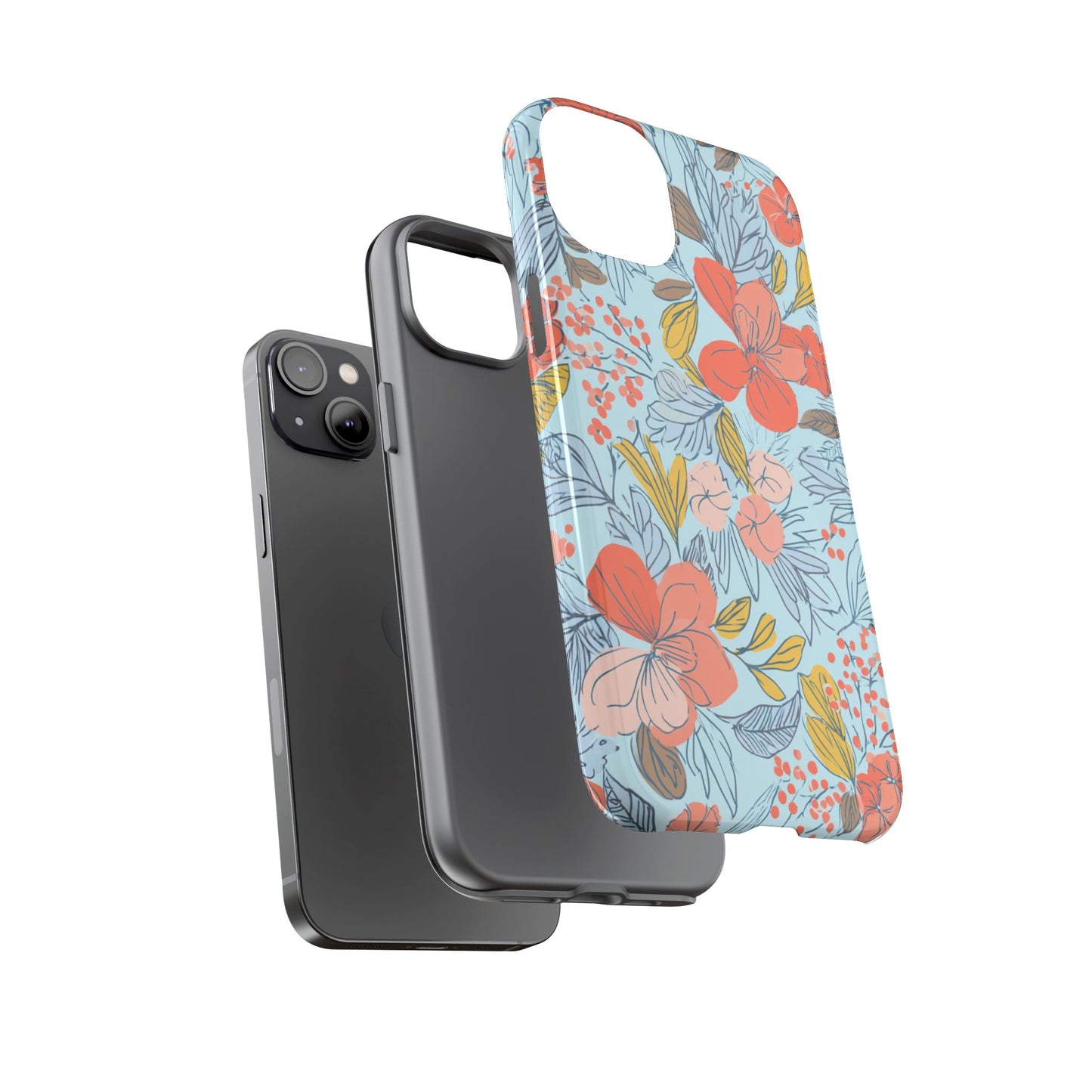 Floral 02 (iPhone X - iPhone 17 Pro Max) [TOUGH CASE]