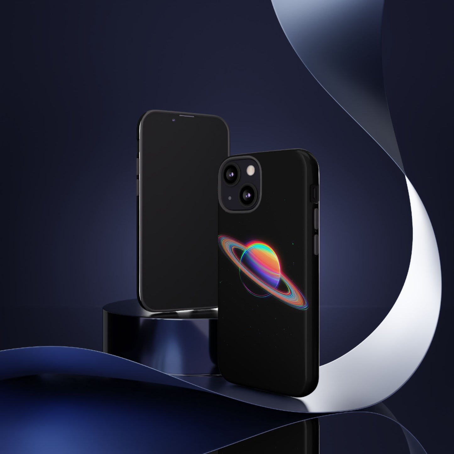 Glitched Saturn – (iPhone X - iPhone 17 Pro Max) [TOUGH CASE]