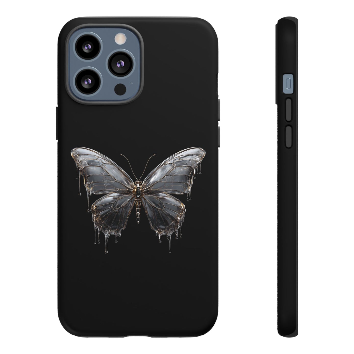Metallic Butterfly (iPhone X - iPhone 17 Pro Max) [TOUGH CASE]
