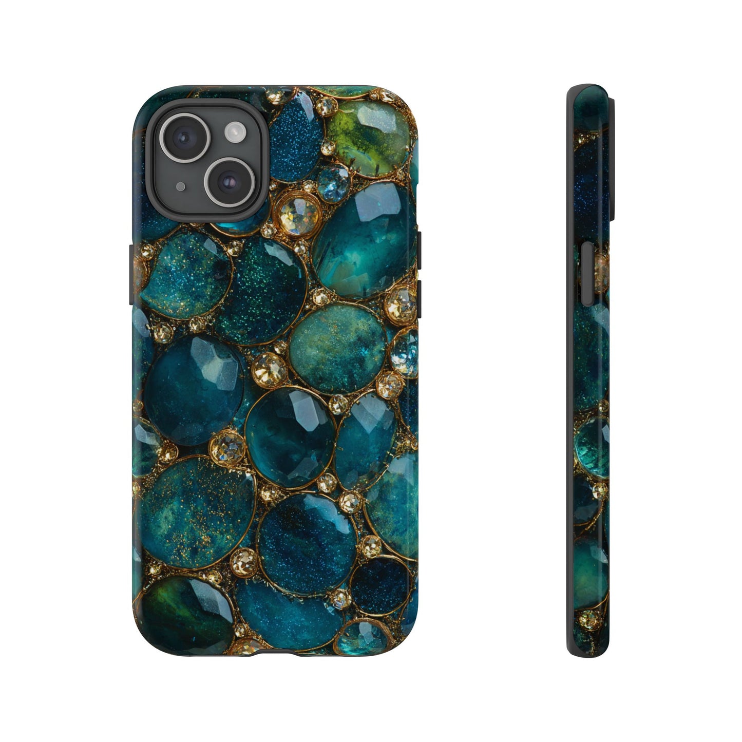Blue Gemstones (iPhone Pro Max - iPhone X) [Tough Case]