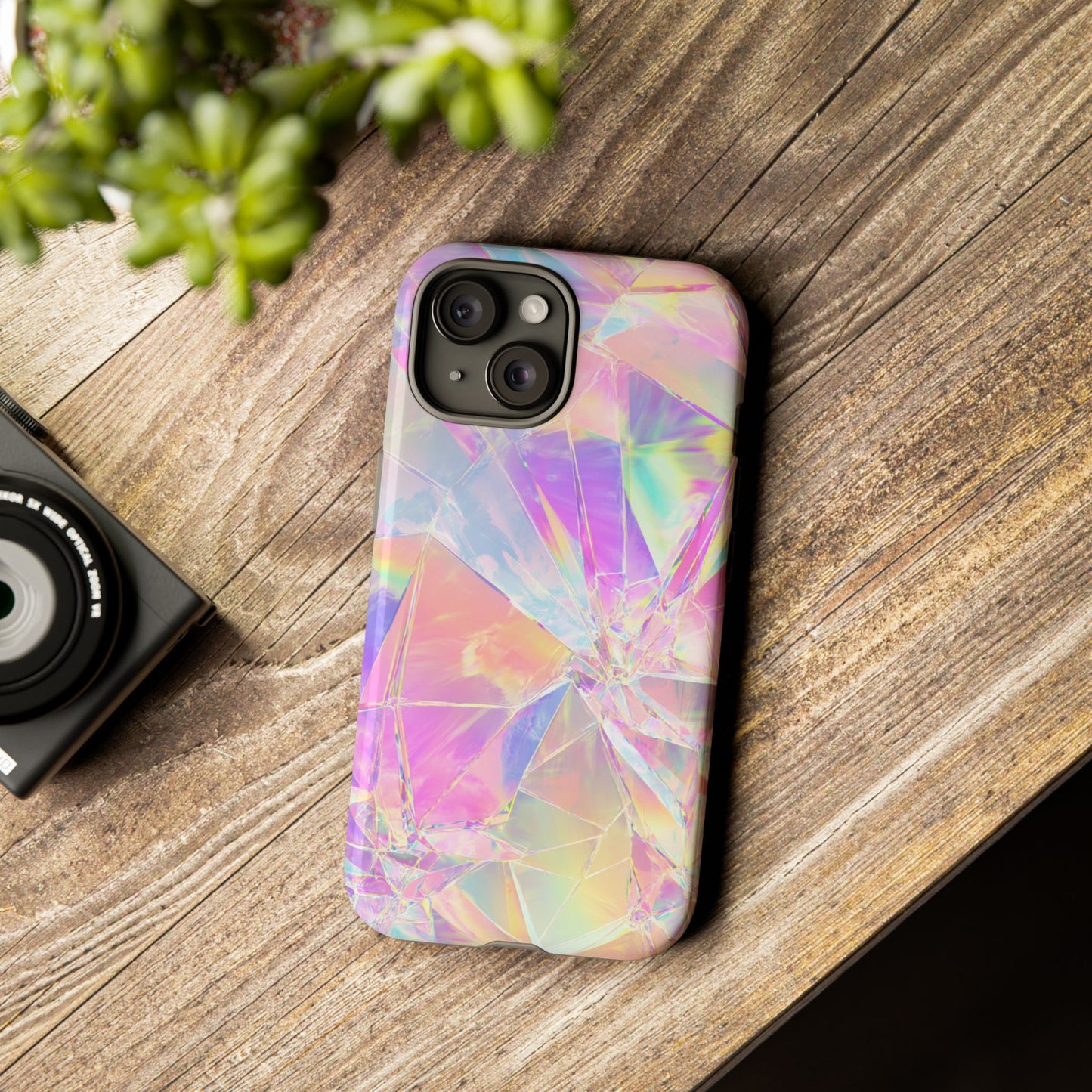 Iridescent Shards Phone Case (iPhone X - iPhone 17 Pro Max) [TOUGH CASE]