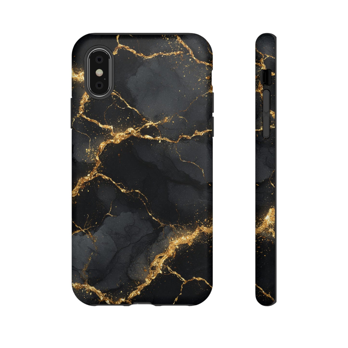 Black & Gold Marble [TOUGH CASE]