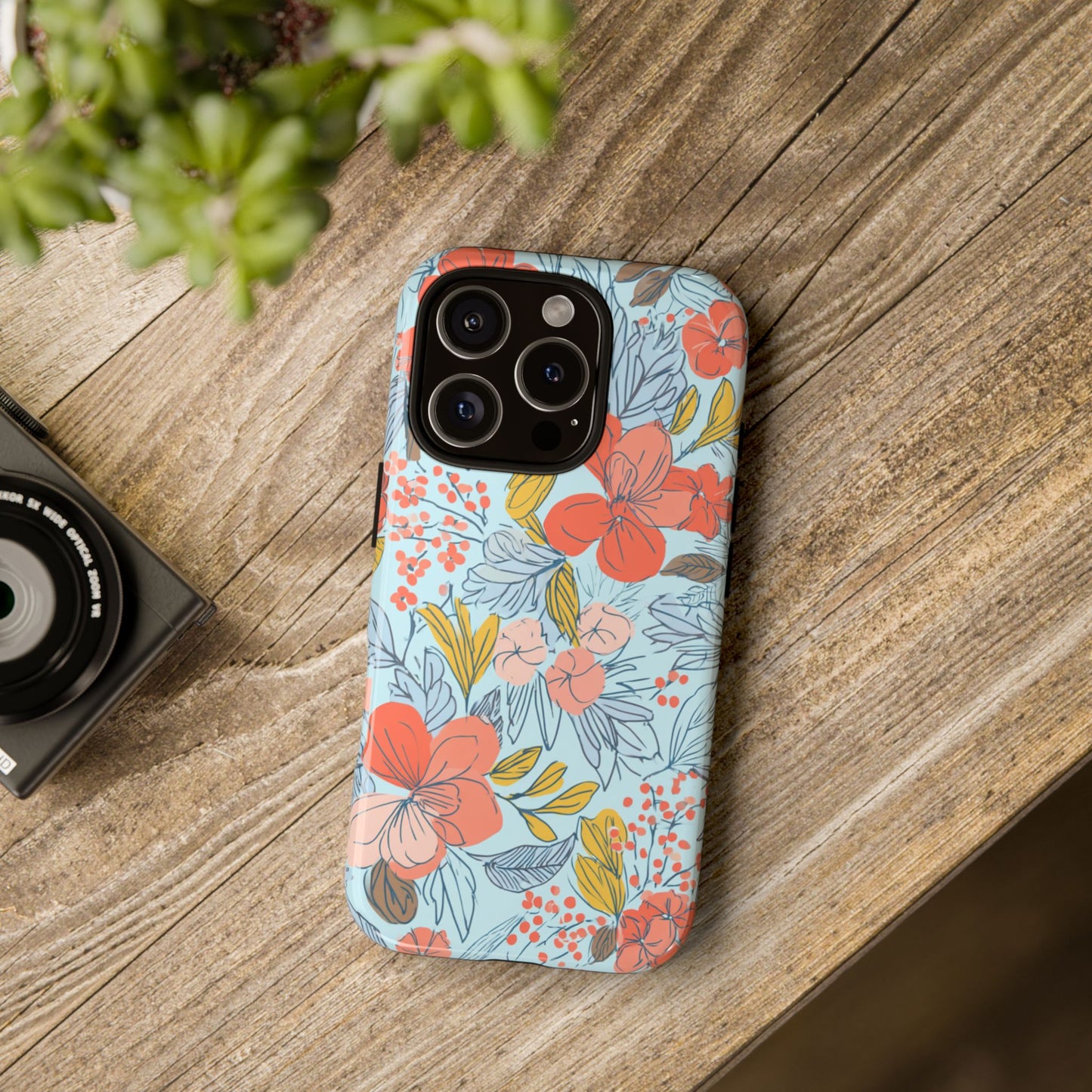 Floral 02 (iPhone X - iPhone 17 Pro Max) [TOUGH CASE]