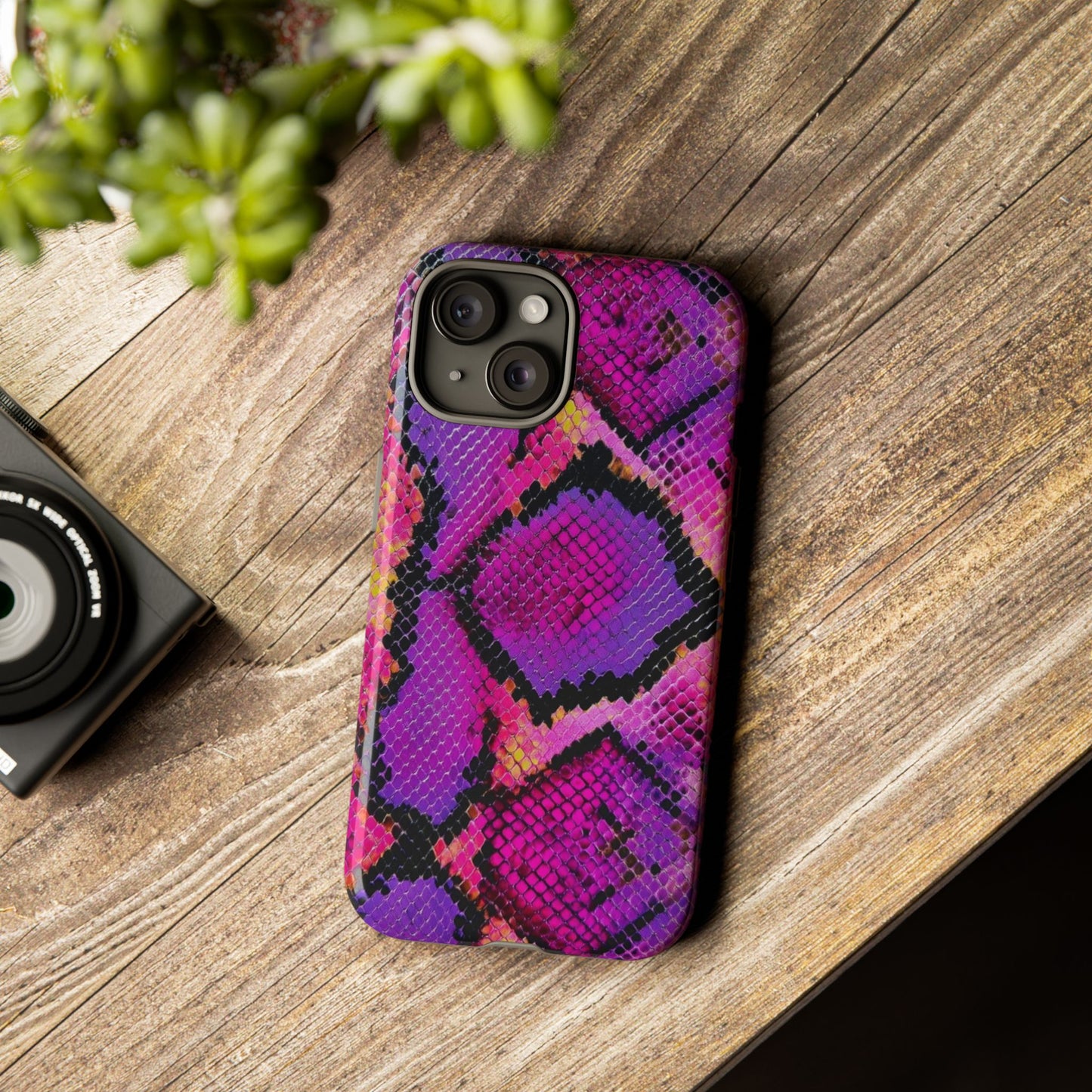 Purple Pink Snake Skin [TOUGH CASE]