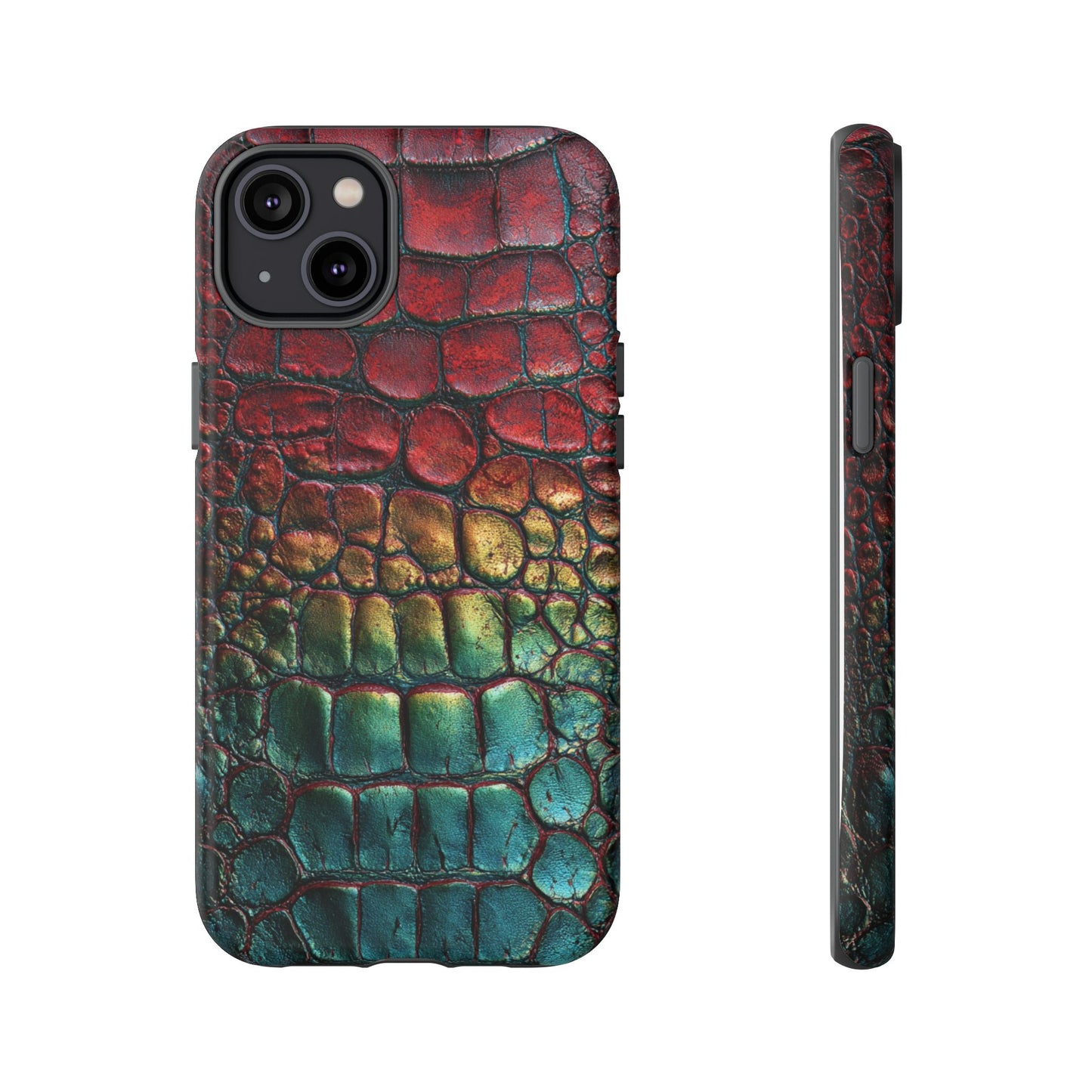 Red, Yellow, Blue Crocodile Skin [TOUGH CASE]