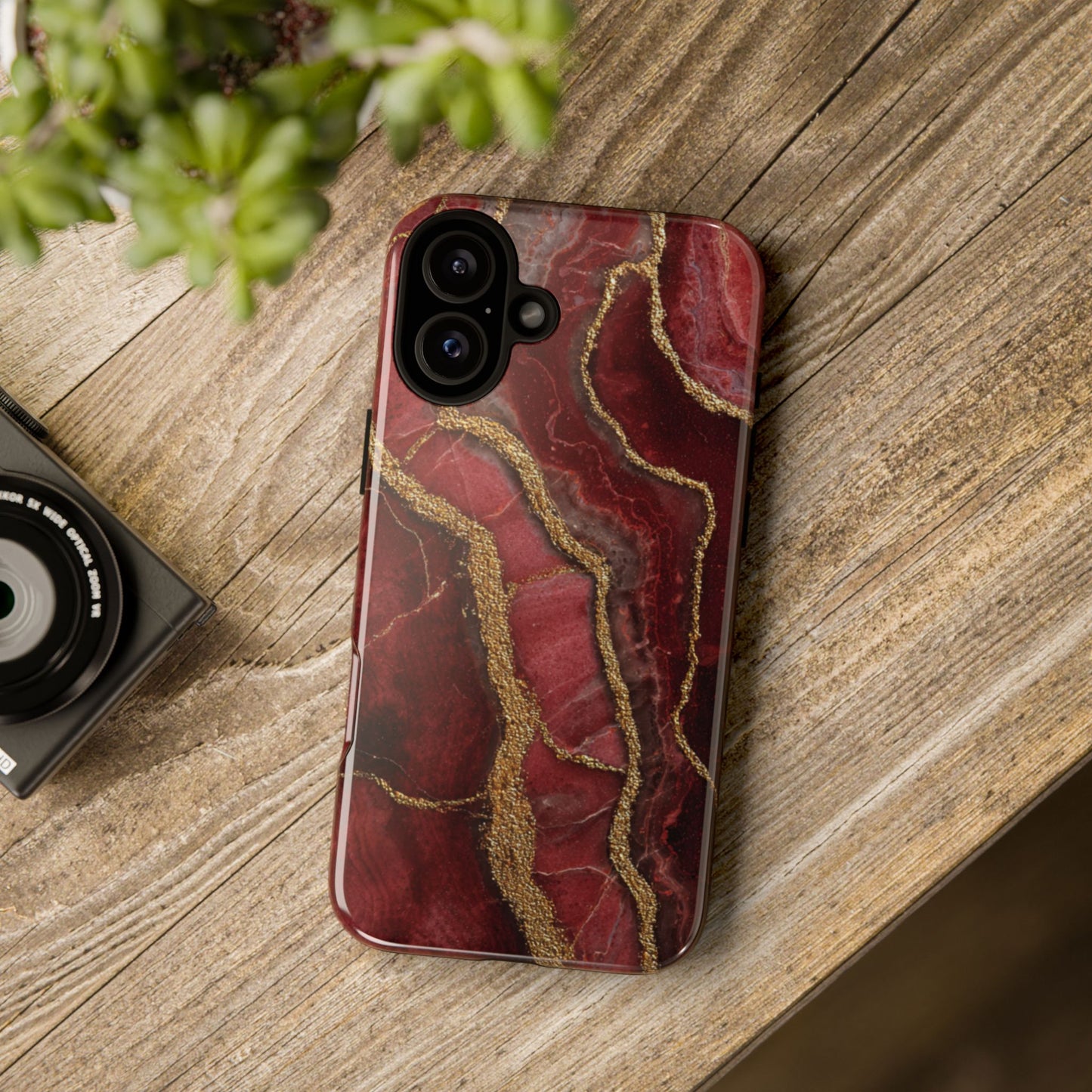 Red & Gold Marble [TOUGH CASE]