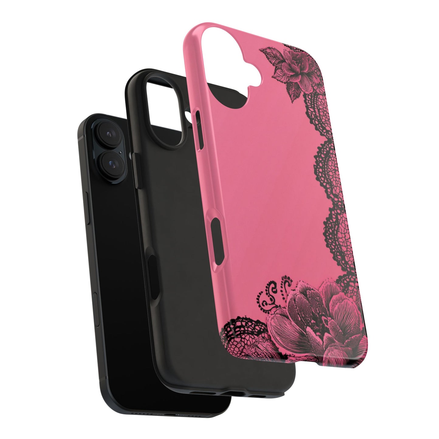 Pink Floral Lace