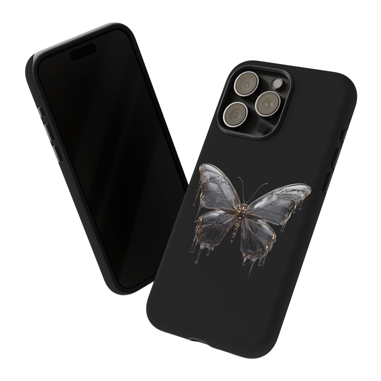 Metallic Butterfly (iPhone X - iPhone 17 Pro Max) [TOUGH CASE]